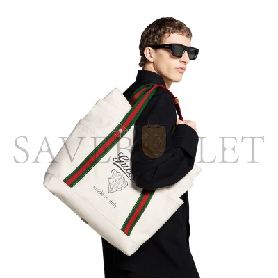 GUCCI PRINTED CANVAS LARGE TOTE BAG ‎‎816863FAD789042 (39*45*19cm)