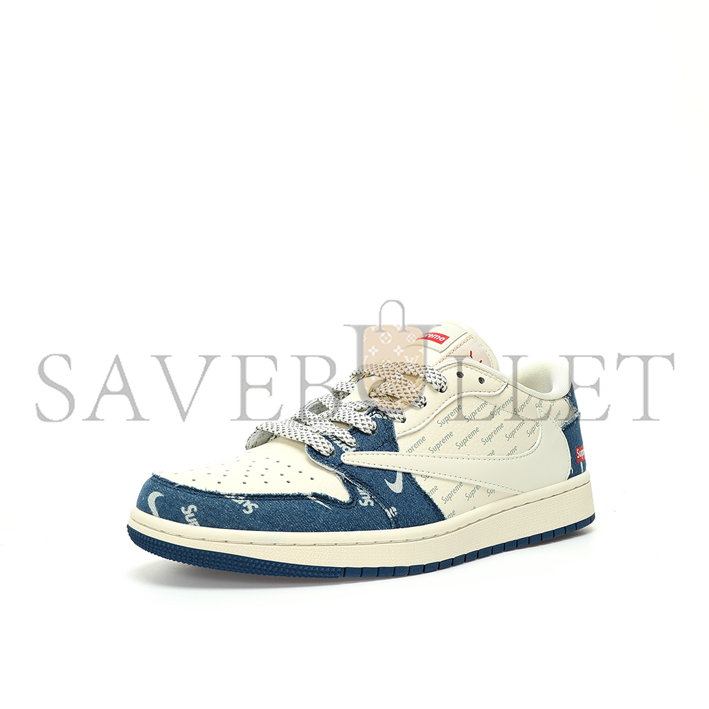 NIKE AIR JORDAN 1 LOW OG SP BEIGE NAVY LV MONOGRAM LJ5188-002