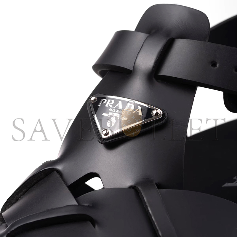 PRADA CRISSCROSS RUBBER SANDALS 2X3118