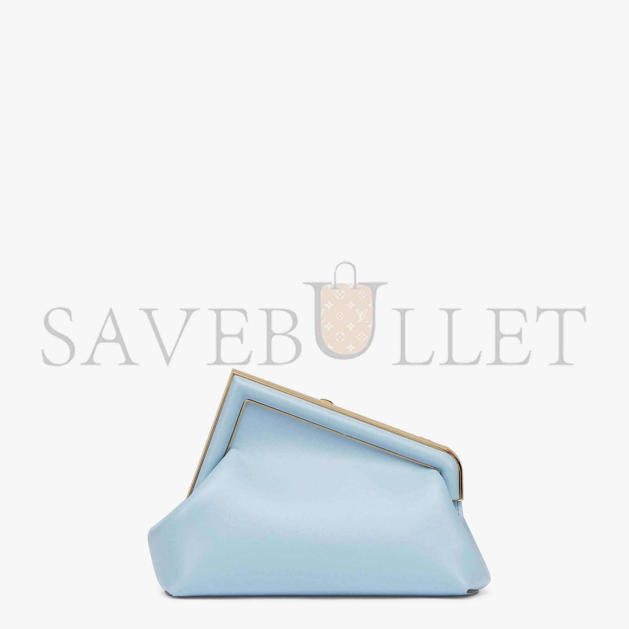 FENDI FIRST SMALL - LIGHT BLUE LEATHER BAG 8BP129ABVEF1993 (26*18*9.5cm)