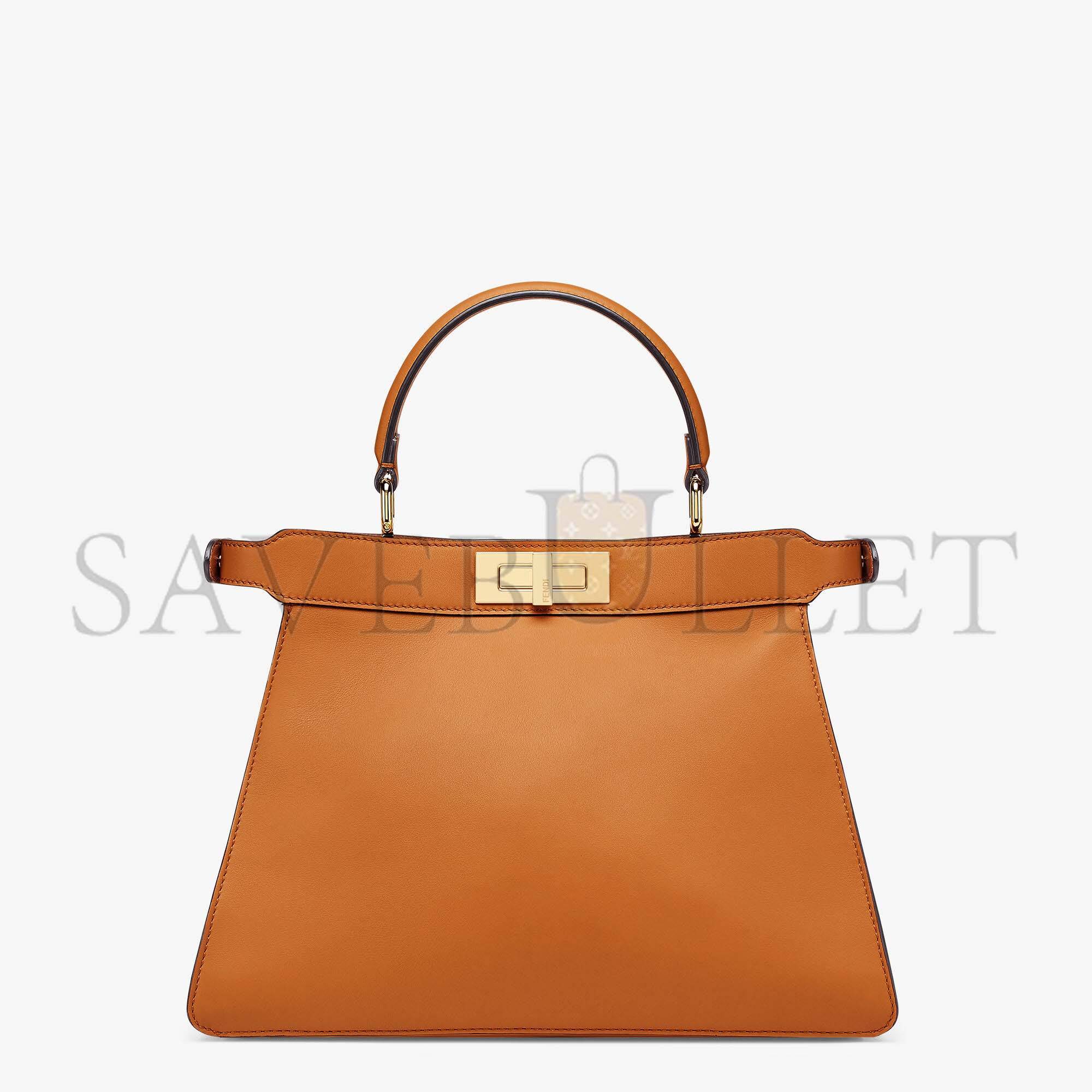 FENDI PEEKABOO ISEEU MEDIUM - BROWN LEATHER BAG 8BN321A6V3F1D48 (33.5*25.5*13cm)