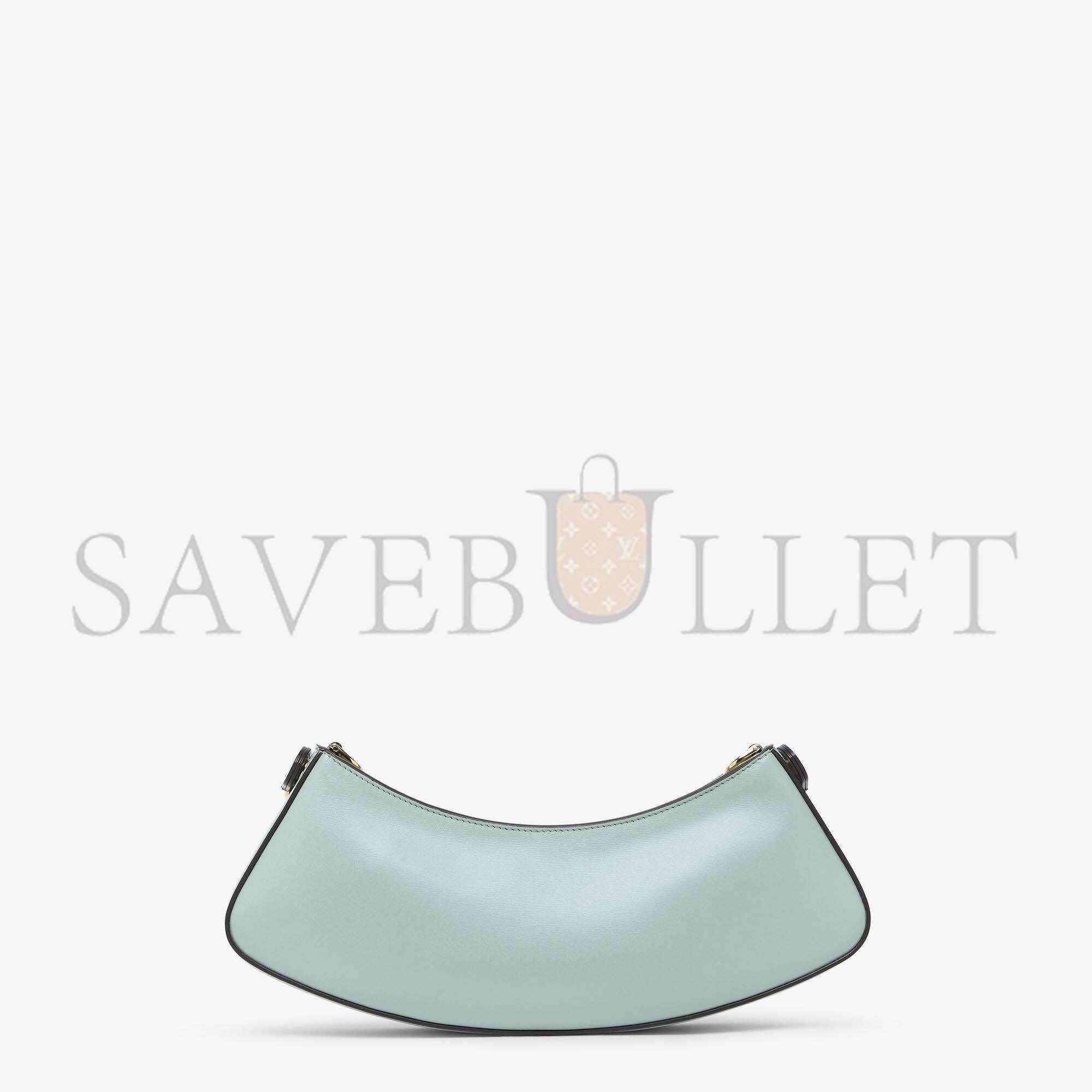 FENDI O’LOCK SWING - MINT GREEN LEATHER POUCH 8BS068AHM0F1DMZ (32*11*5cm)