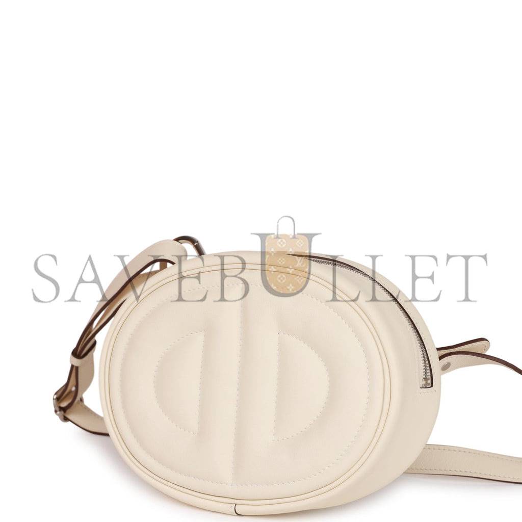 HERMES IN-THE-LOOP BELT BAG NATA SWIFT PALLADIUM HARDWARE (19cm)