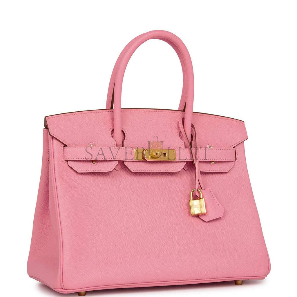 HERMES BIRKIN 30 ROSE CONFETTI EPSOM GOLD HARDWARE (30cm)