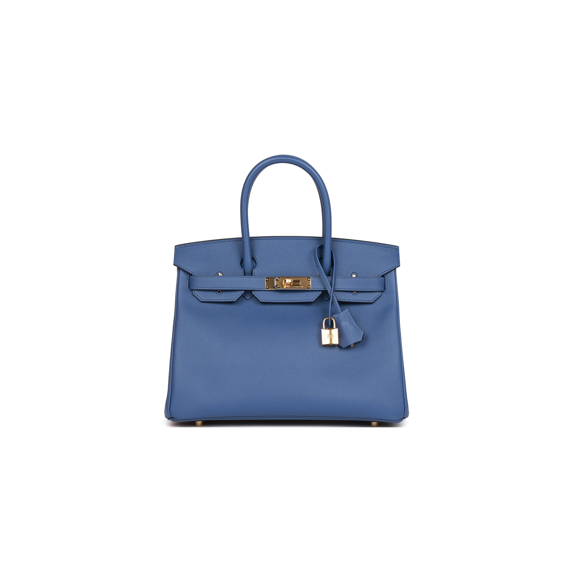 HERMES BIRKIN 30 BLEU BRIGHTON EPSOM GOLD HARDWARE (25cm)