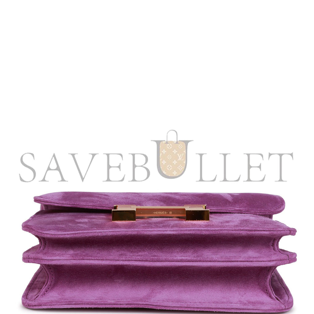 HERMES CONSTANCE 18 VIOLET DOBLIS GOLD HARDWARE 39793238179934 (18cm)