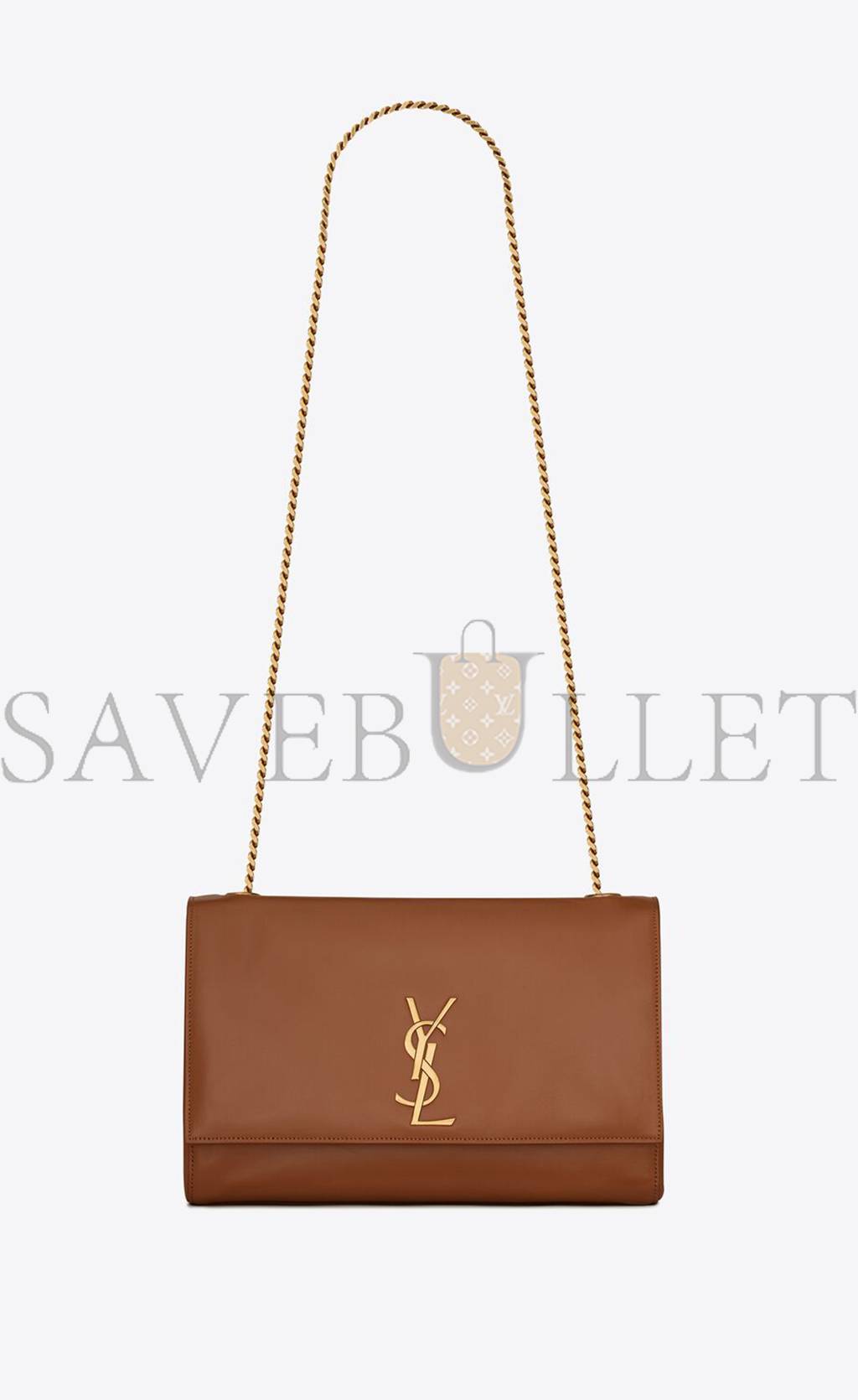 YSL KATE MEDIUM REVERSIBLE CHAIN BAG IN SUEDE AND LEATHER 5538041S78W7761 (28.5*20*6cm)