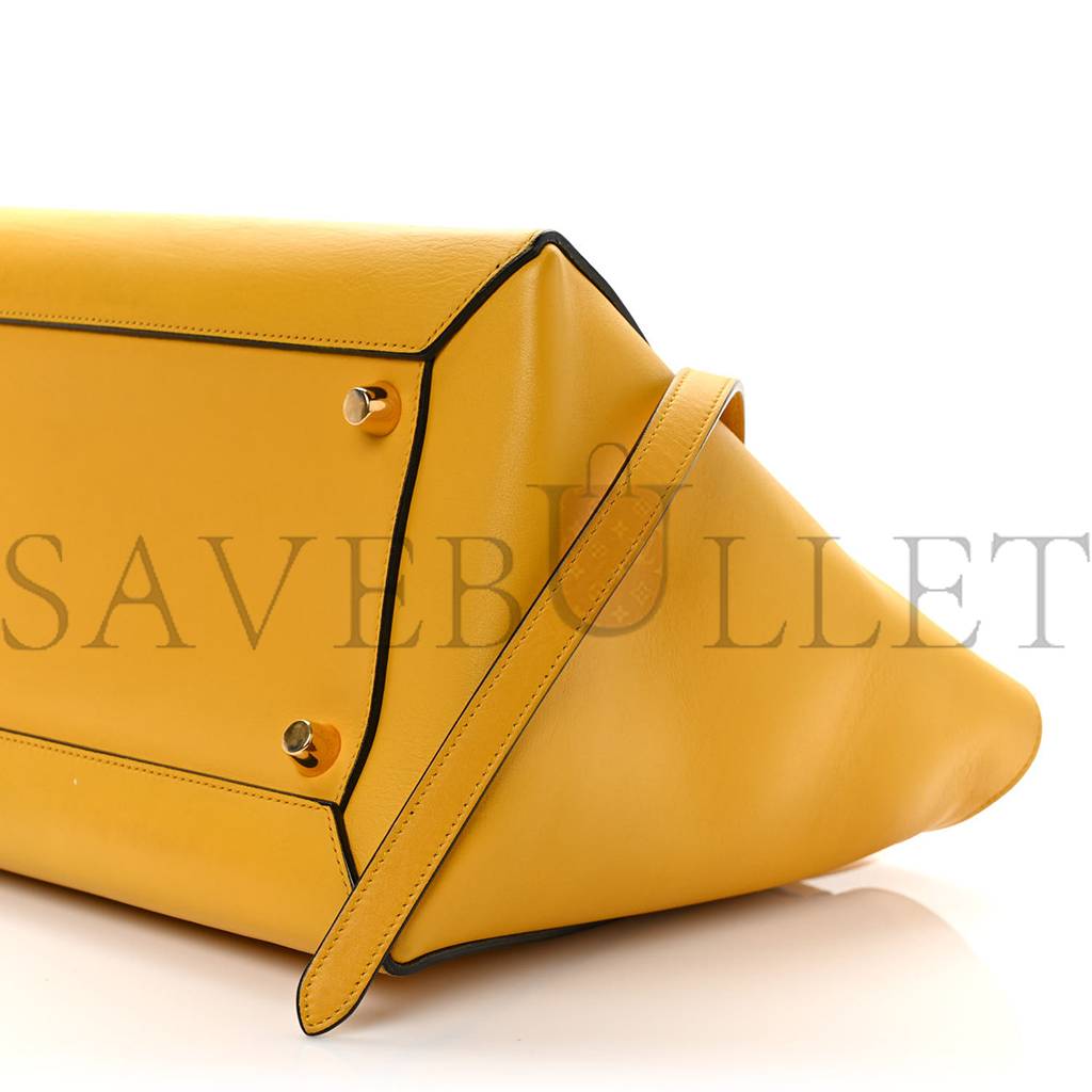 CELINE BABY GRAINED CALFSKIN MICRO BELT BAG YELLOW (33*23*22cm)