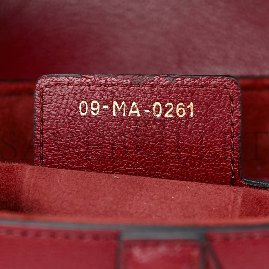 DIOR GRAINED CALFSKIN SADDLE BAG RED (23*20*7cm)